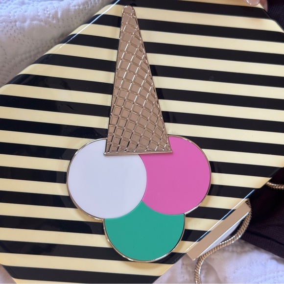 Kate Spade Striped Ice Cream Clutch - Picture 4 of 7